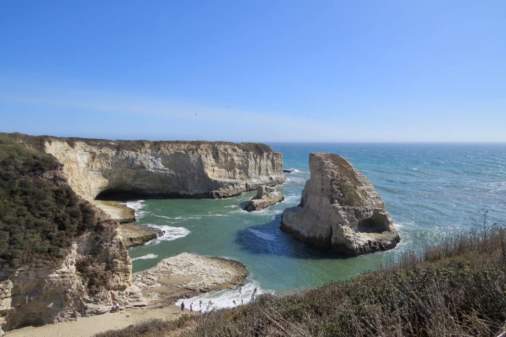 Shark Fin Cove a beach near Santa Cruz California