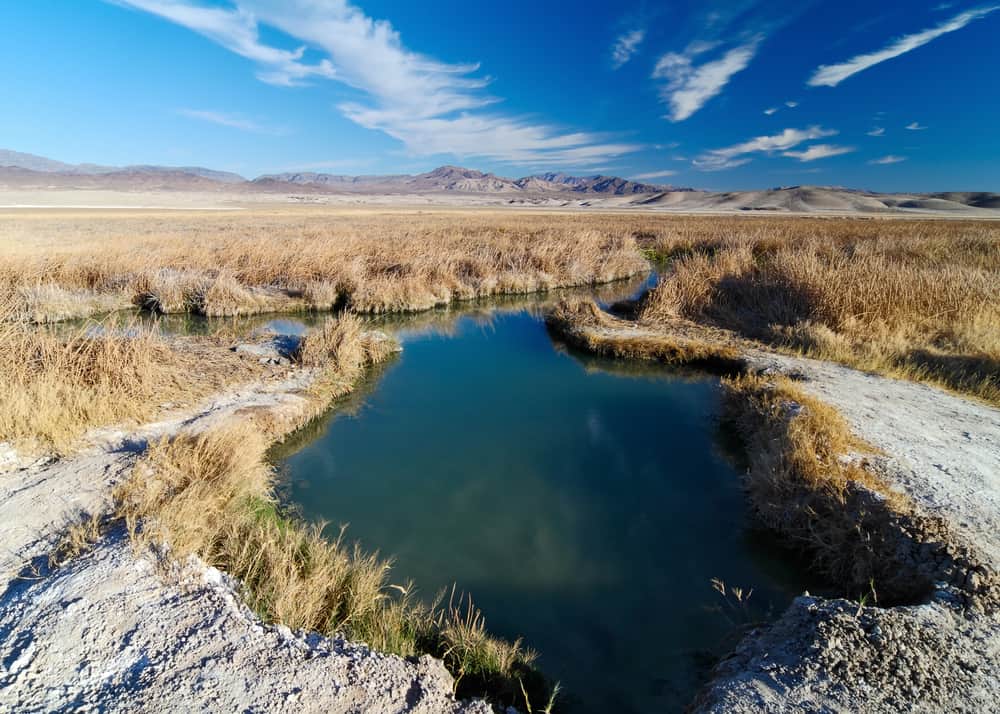 hot springs in tecopa california in the desert