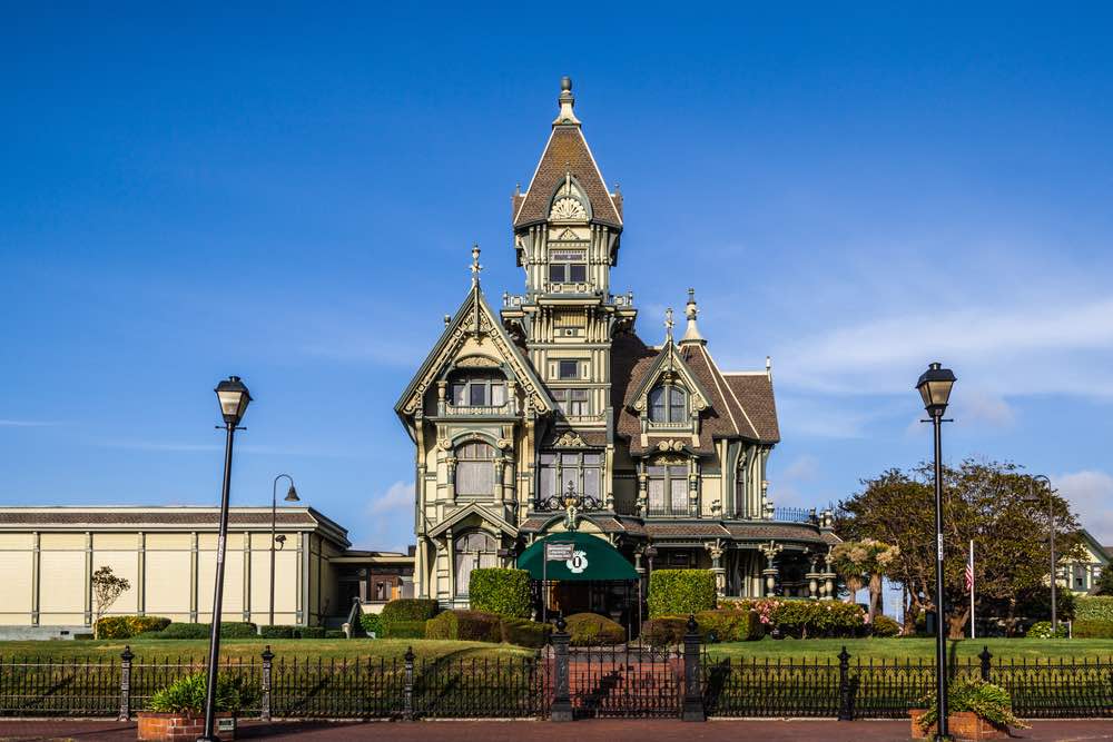 A fancy mansion in the Victorian and Queen Anne style, the most famous thing to do in Eureka is see this mansion from the outside!