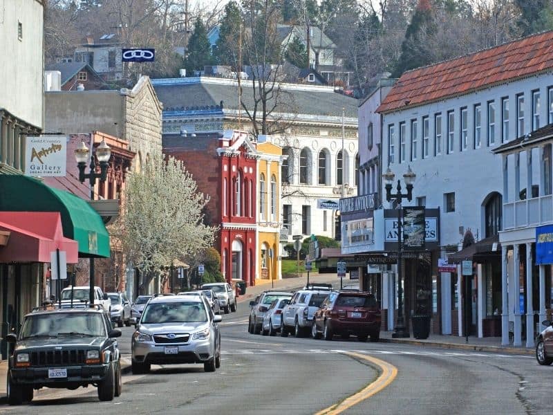 the downtown area of placerville california