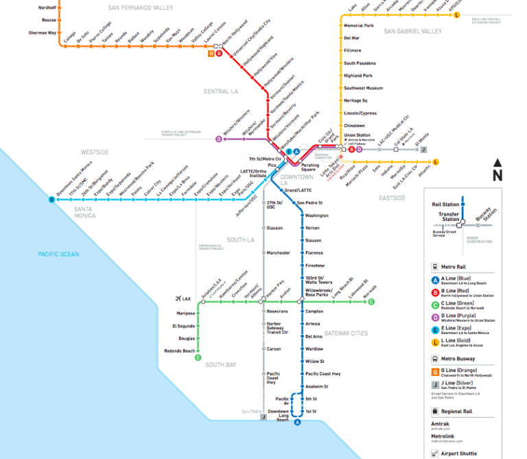 How to Get Around Los Angeles Without a Car: LA Public Transportion ...