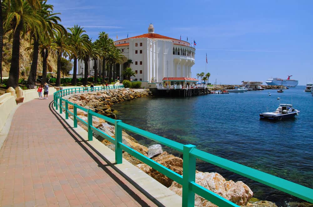 wandering the beachfront town of avalon california