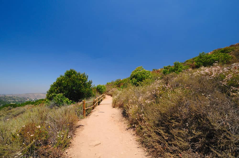 cowles mountain trail showing views over san diego county