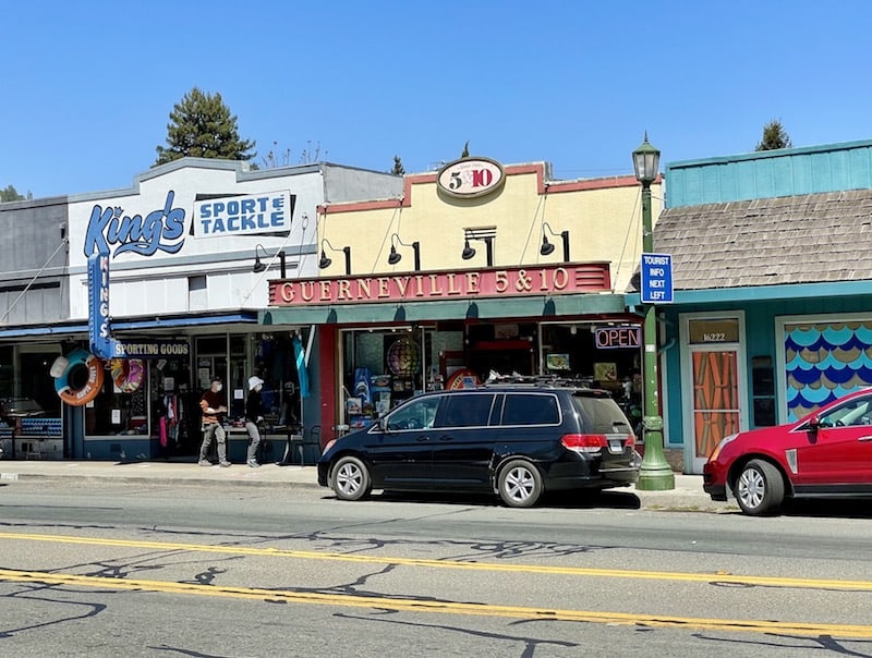 the downtown of guerneville