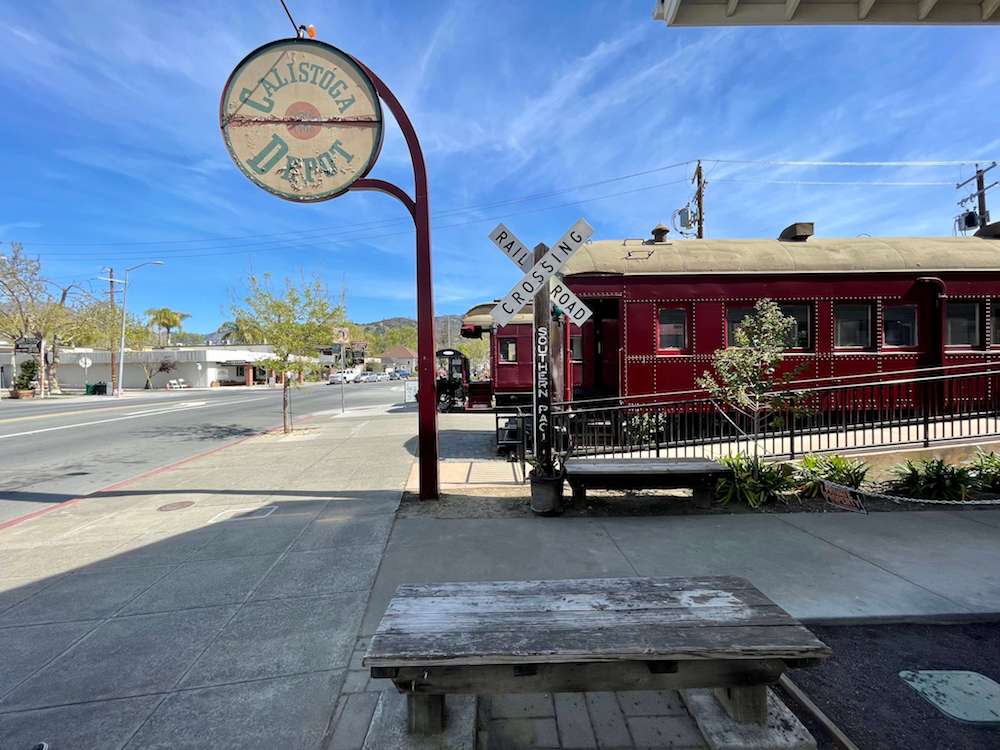 old train station in calistoga