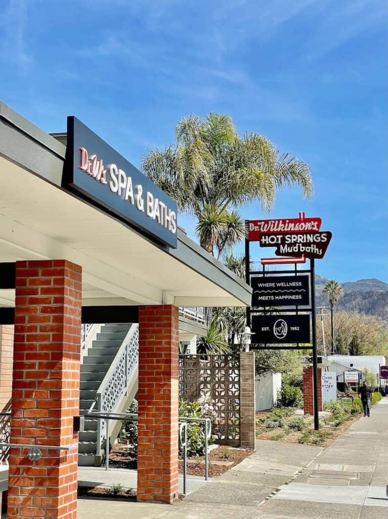 dr wilkinsons mud bath sign in calistoga california