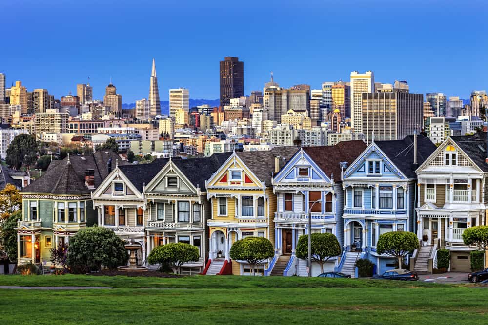 the painted ladies at alamo square