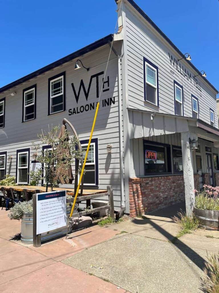 the william tell house in tomales california, one of the oldest saloons in marin