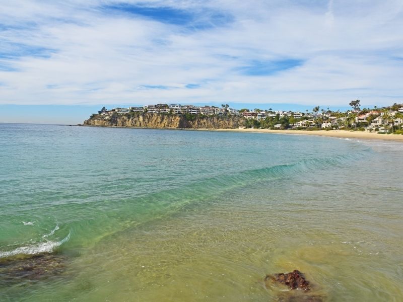 the soft pale greenish blue waters at laguna beach a great place for kayaking in orange county