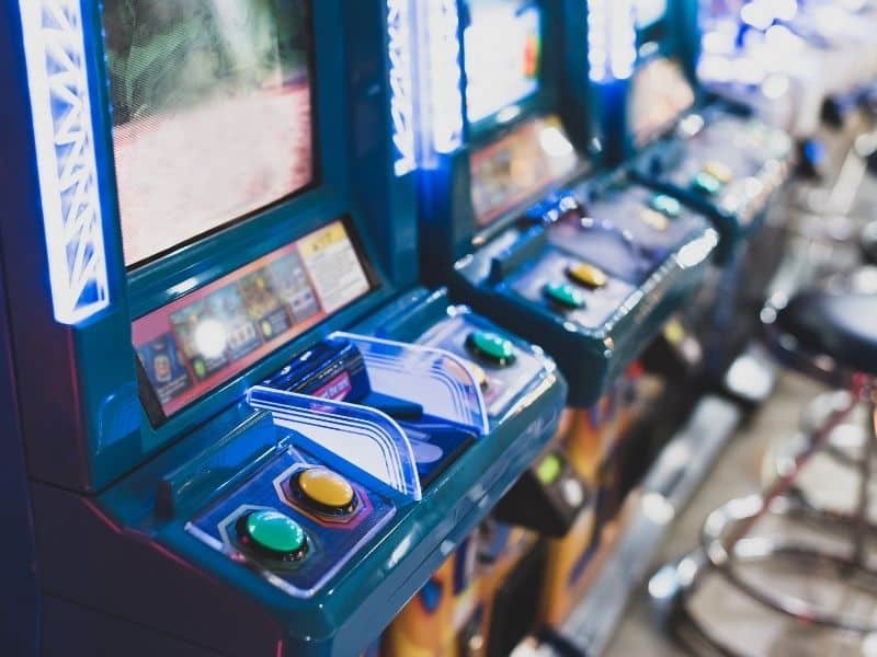 Arcade games at an arcade bar