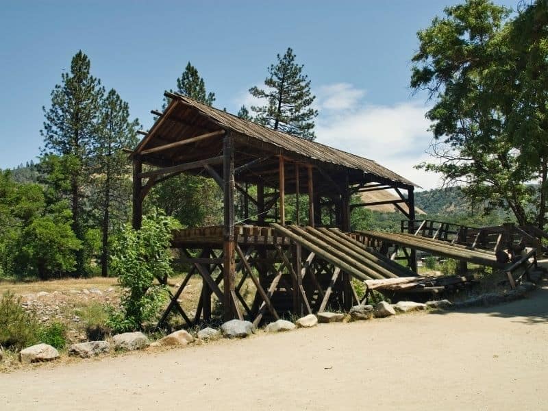 an old sawmill in coloma California a town where gold was discovered