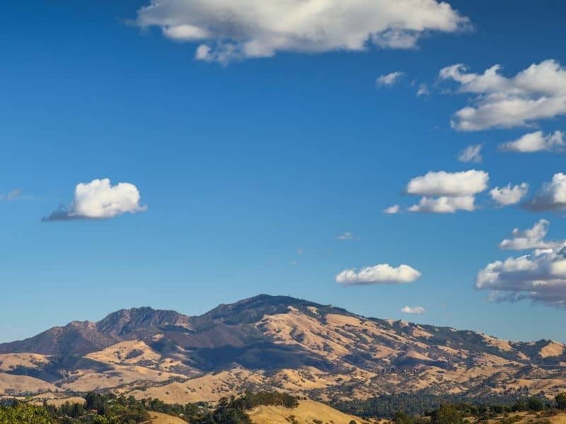 view of mt diablo in walnut creek california