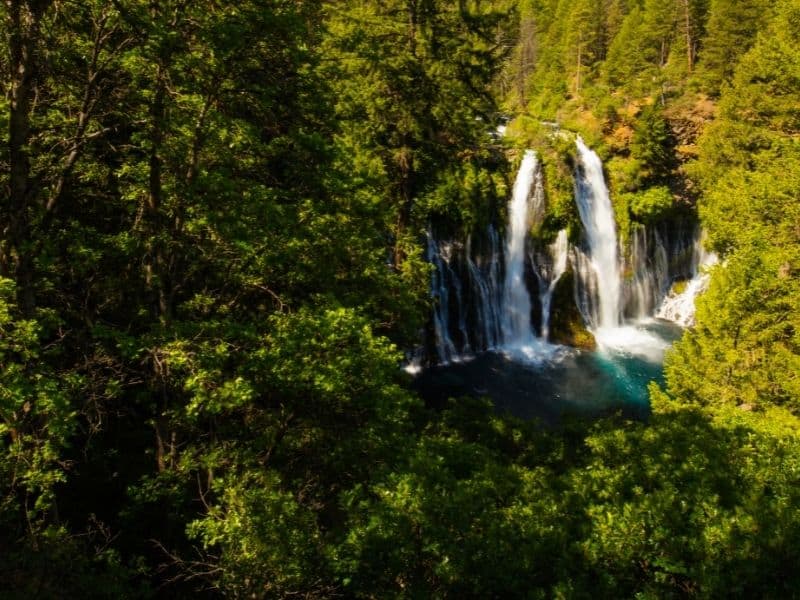 the mountain town of burney is near to mcarthur burney falls memorial state park