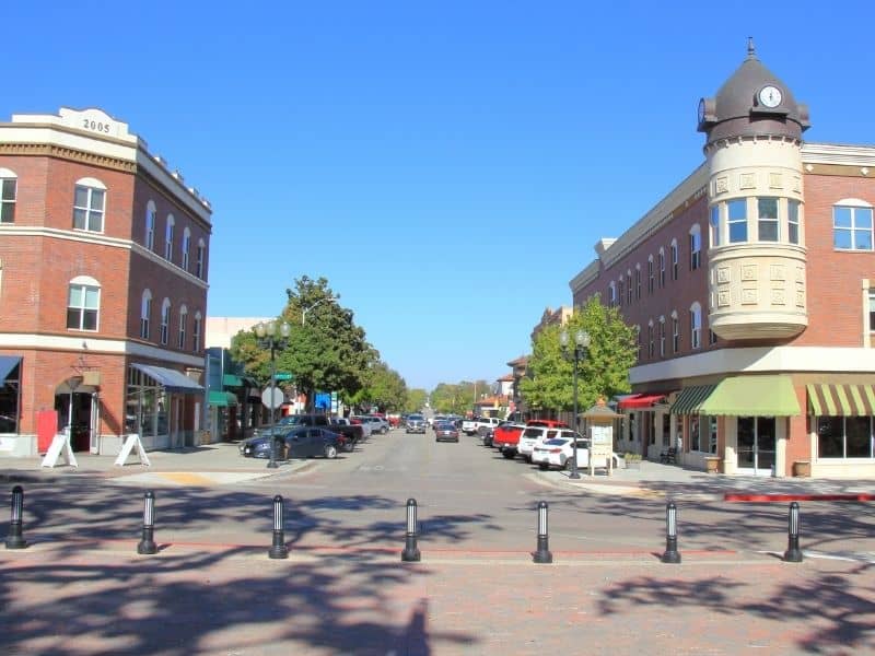 the main street of paso robles during the day