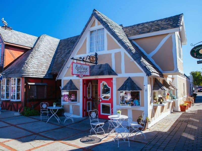 street corner in solvang california a danish-styled town perfect for a solvang weekend getaway