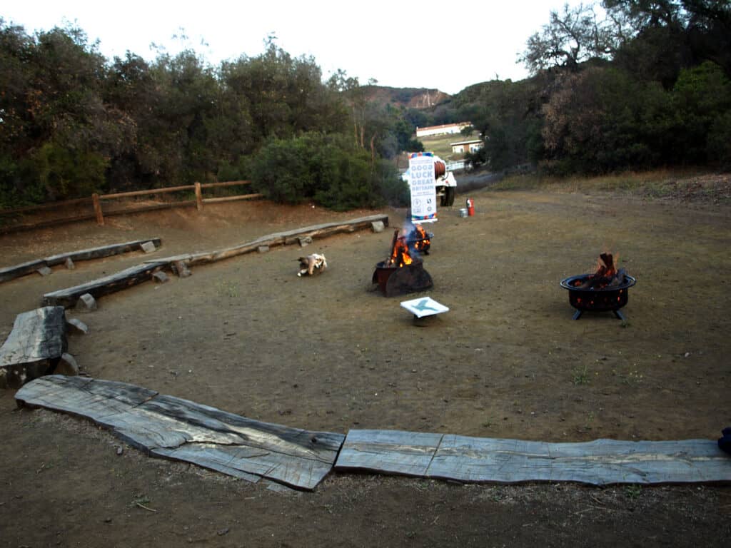 Bonfire in King Gillette Ranch