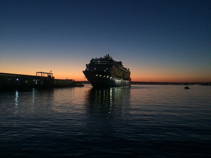 A cruise at sunset in San Diego California
