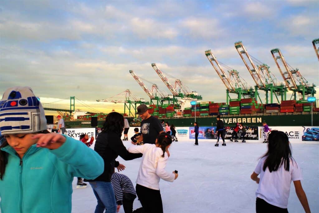 Fun Day Ice Skating in LA