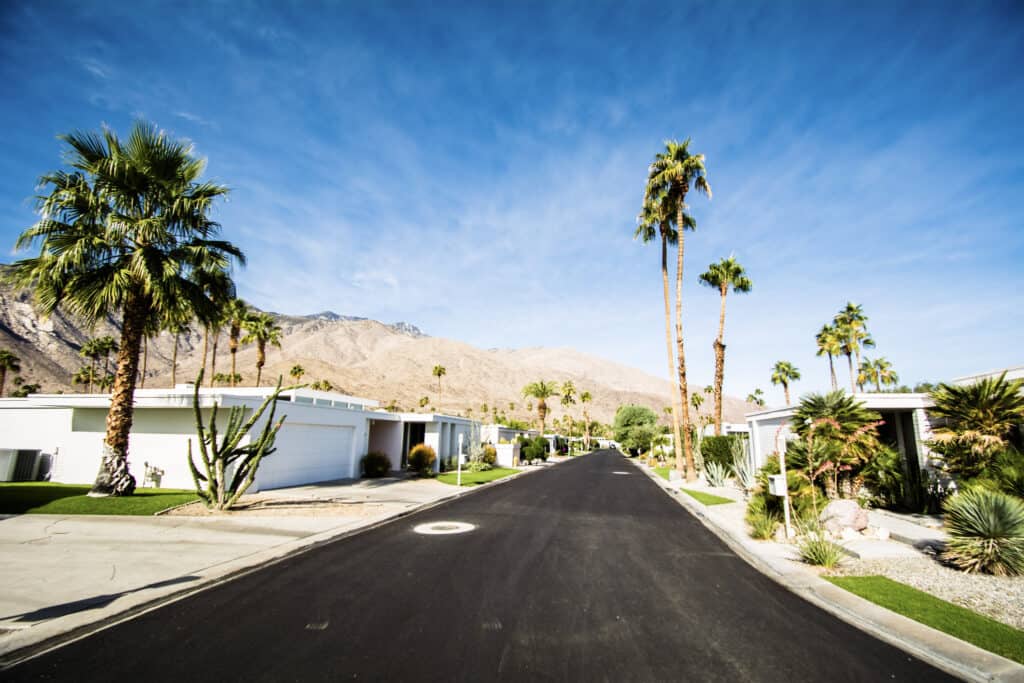 Tasteful view of Palm Springs, California
