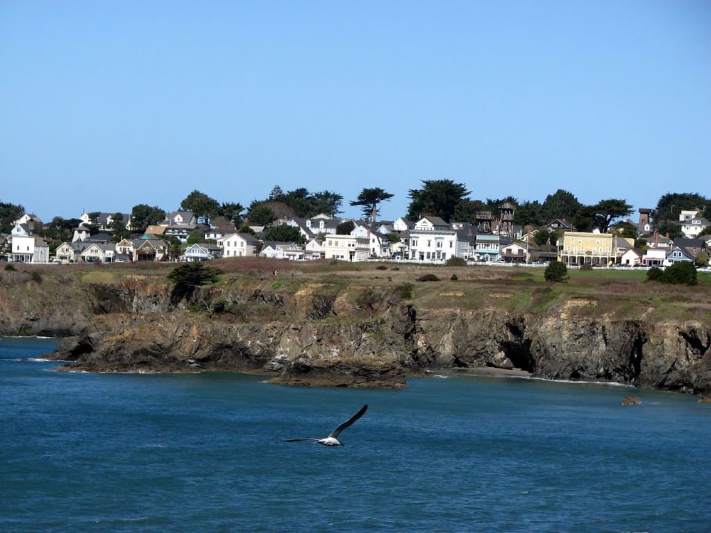 Beautiful view of the Mendocino coast