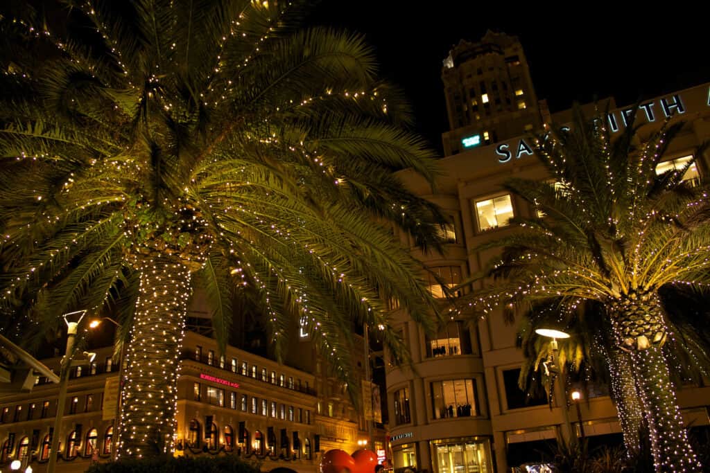 Christmas Lights in California