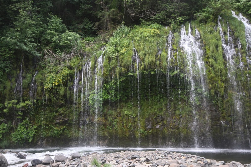 View of dunsmuir falls; california