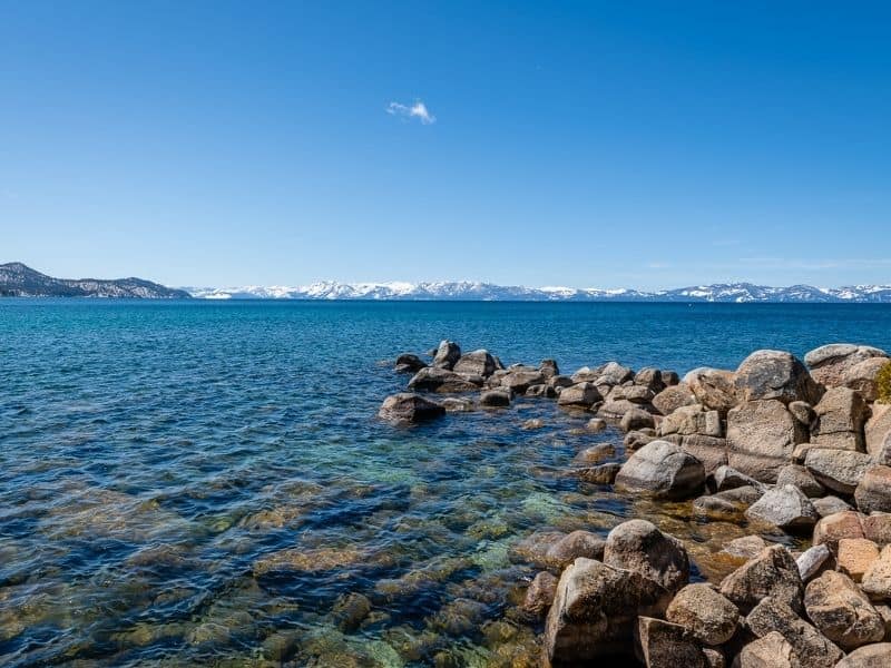 clear waters at South Lake Tahoe