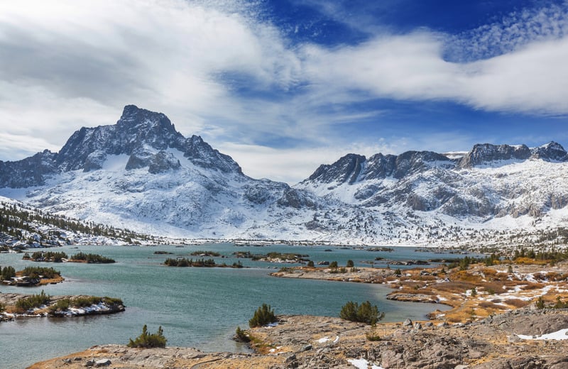 Thousand islands lakes, Eastern Sierra, California, USA.