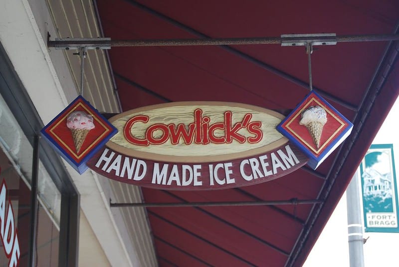 Cowlick's Ice Cream in Fort Bragg