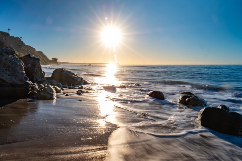 Sunrise at El Matador beach, Malibu