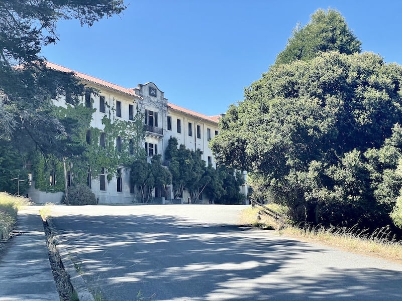 the ivy-covered building in the fort mcdowell area which was using during world war i and ii